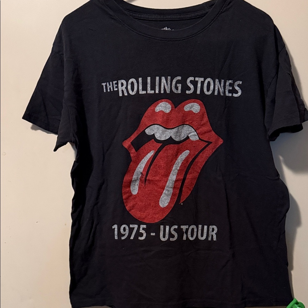 The Rolling Stones Black and Red Women’s T-Shirt